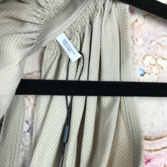 Helmut Lang back tie halter neck pleated blouse S - Picture 6 of 8